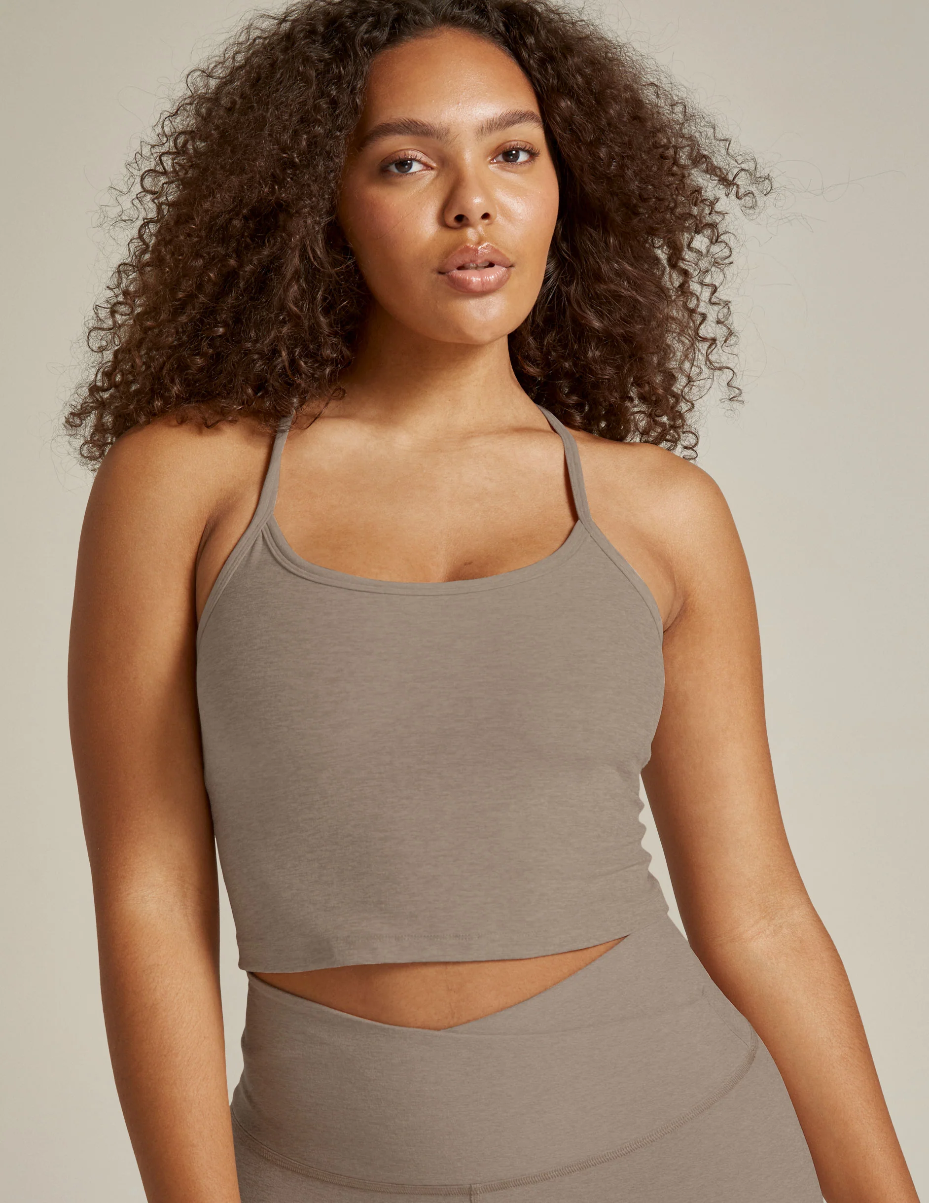 Spacedye Slim Racerback Cropped Tank - Onhollan