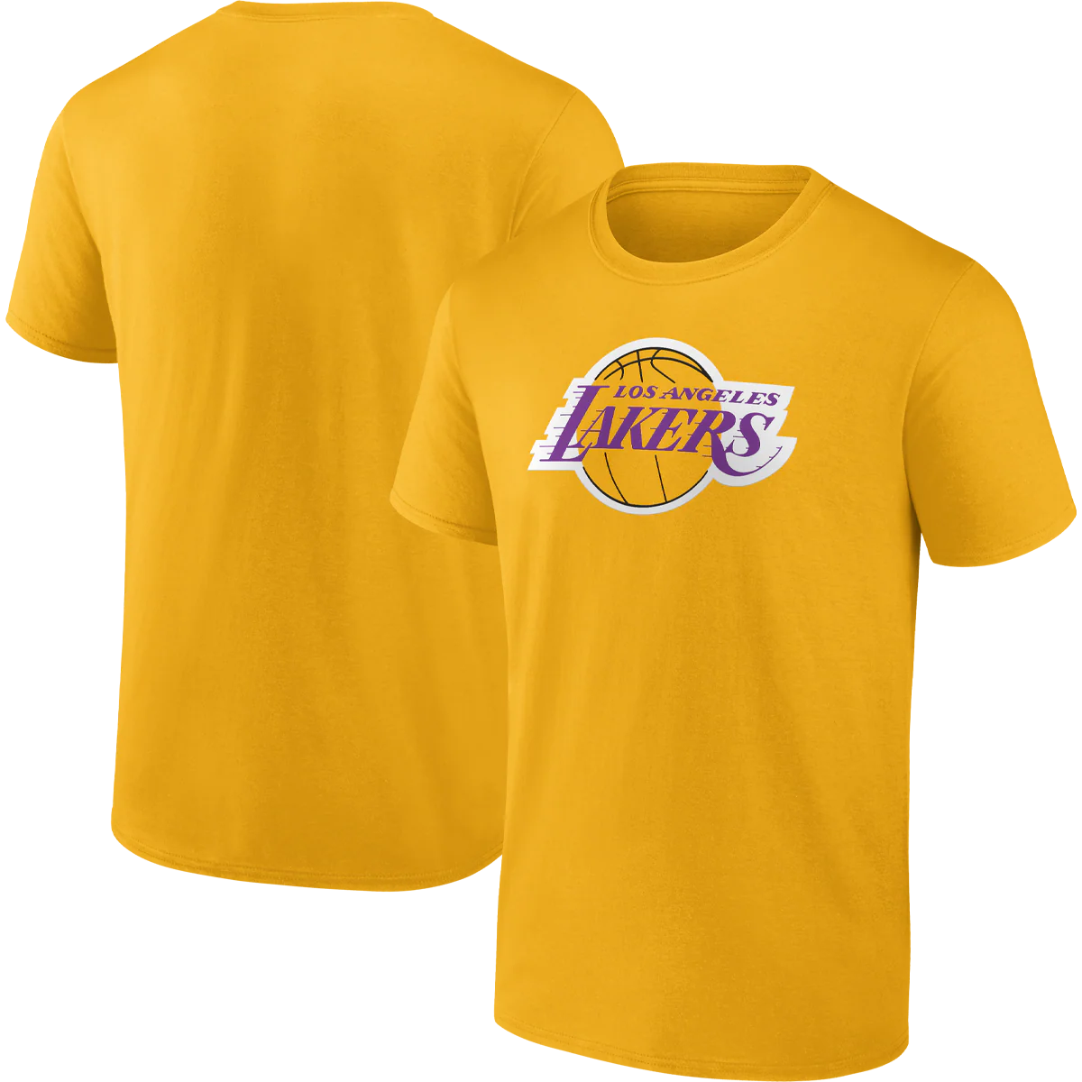 Men's Lakers Cotton Primary Logo Short Sleeve - Onhollan