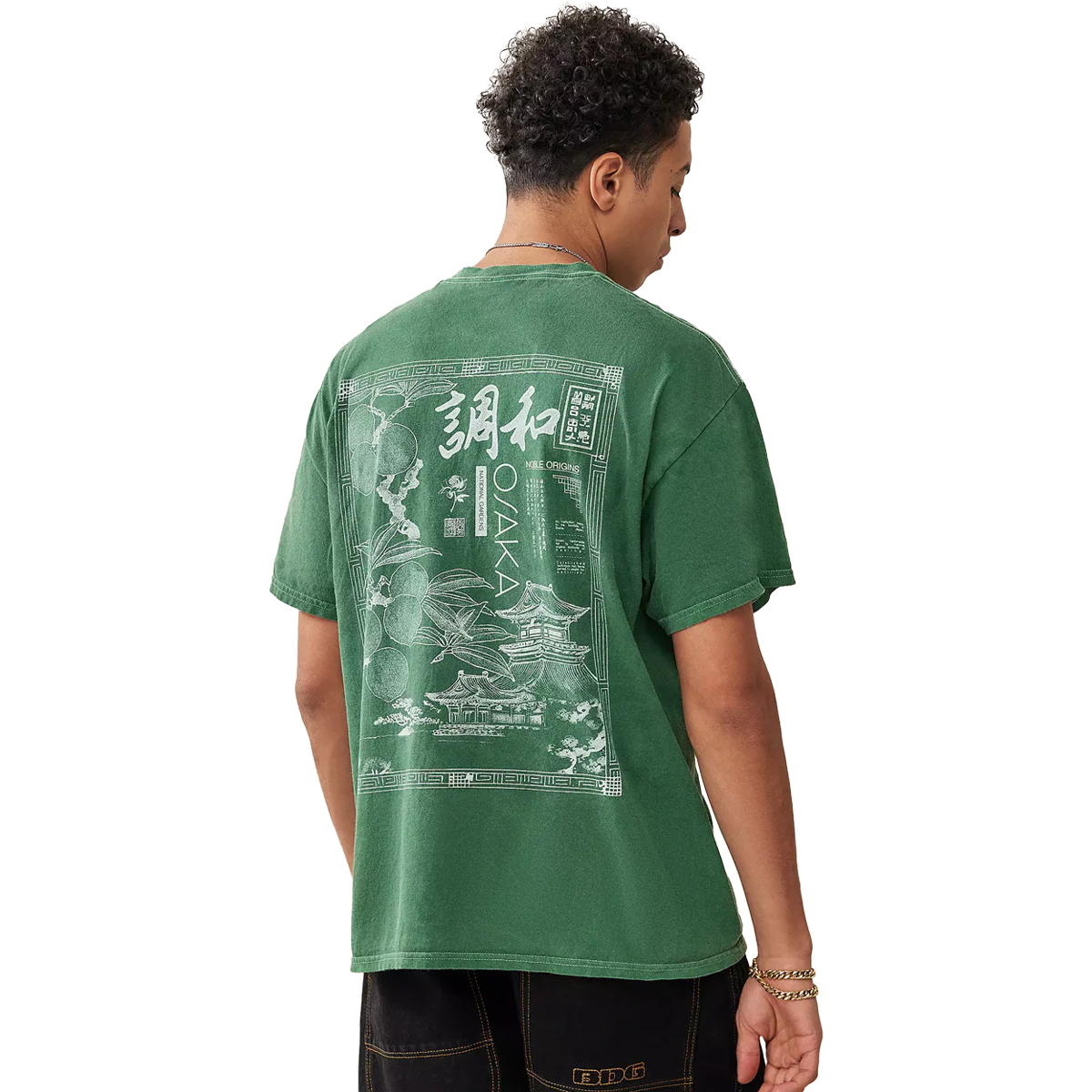 Men's Green Osaka Tee - Onhollan