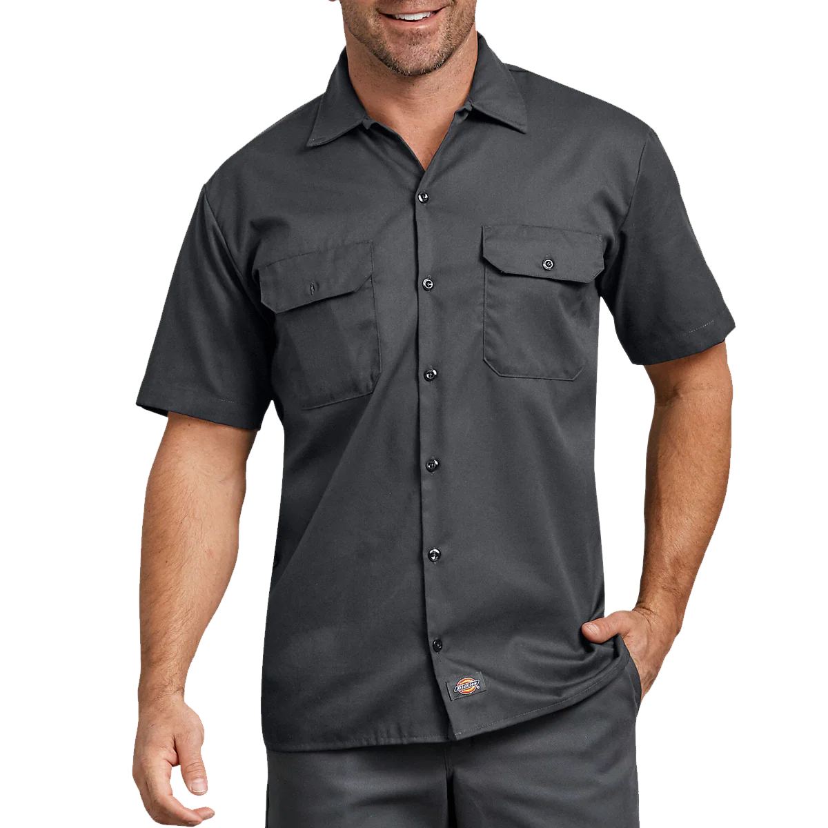 Men's Flex Short Sleeve Twill Work Shirt - Onhollan