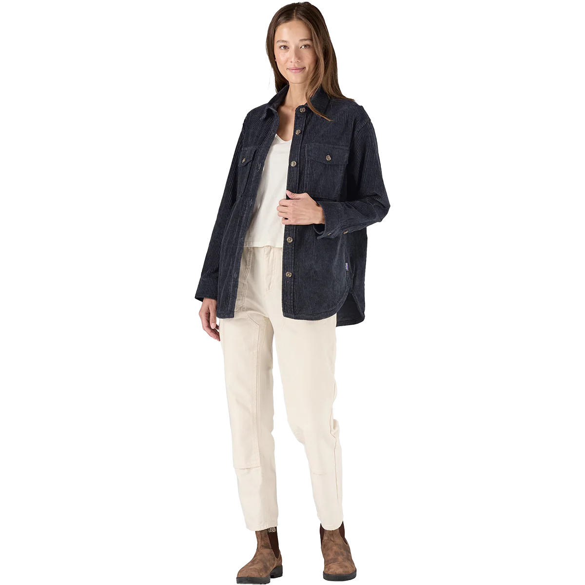 Women's Corduroy Overshirt Jacket - Onhollan