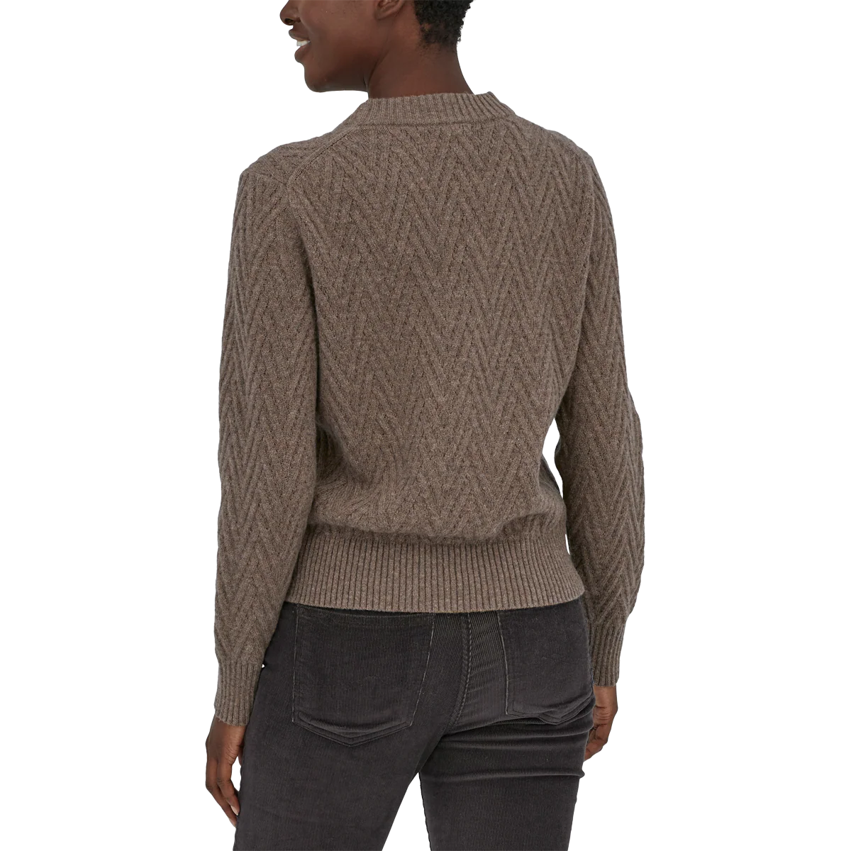 Women's Recycled Wool Crewneck Sweater - Onhollan