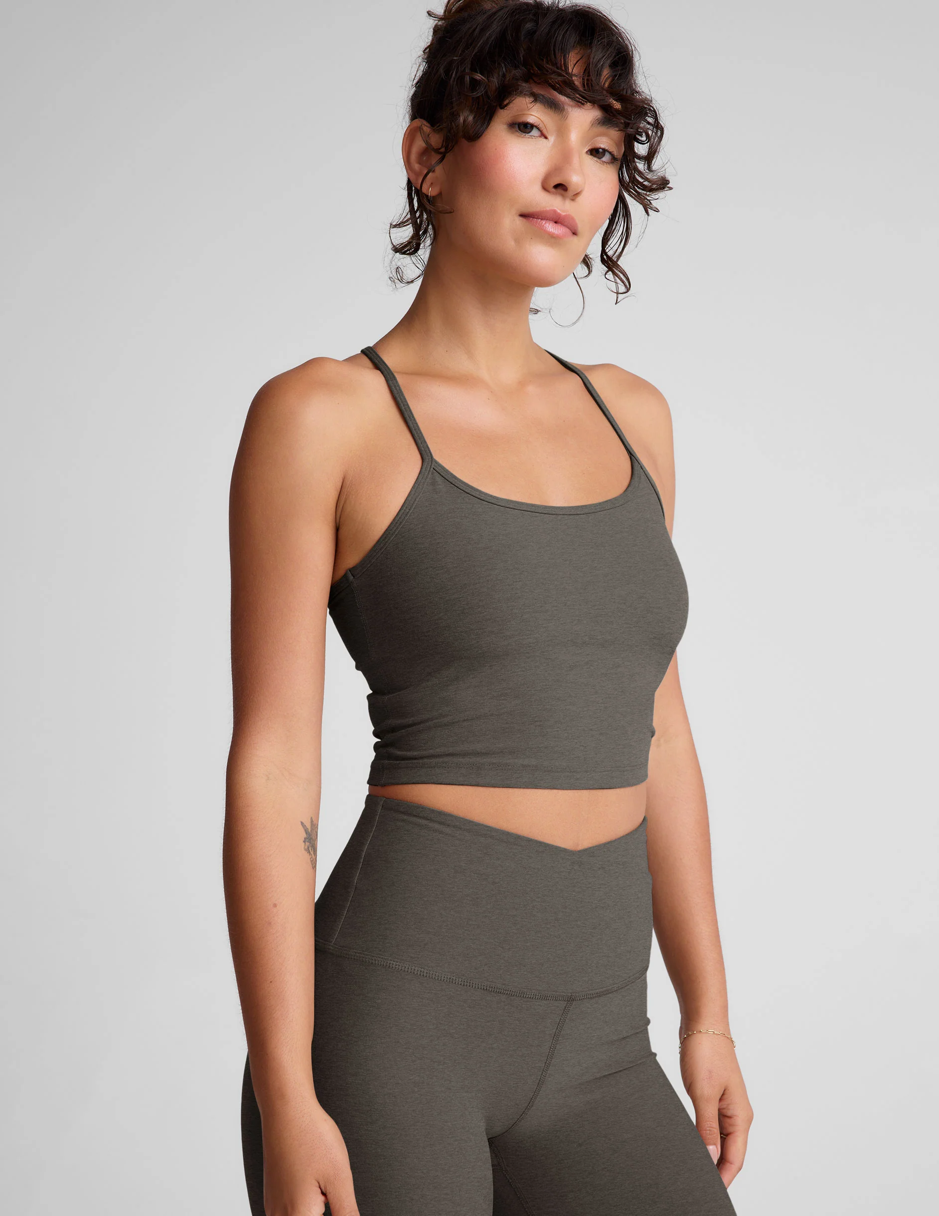 Spacedye Slim Racerback Cropped Tank - Onhollan