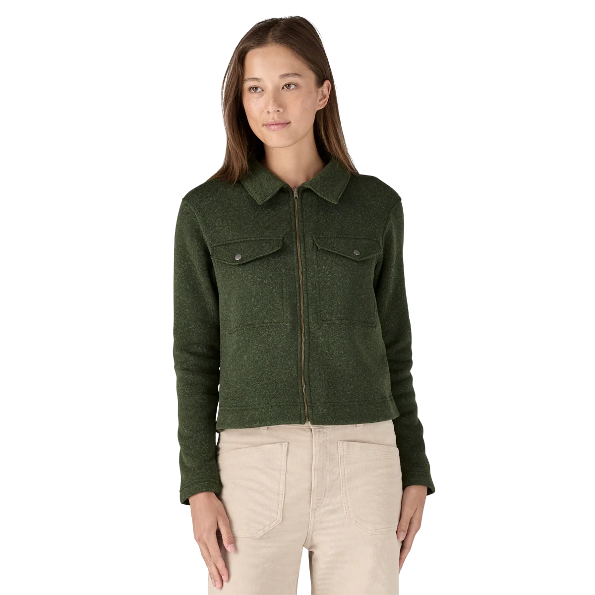 Women's Better Sweater Zip Chore Jacket - Onhollan