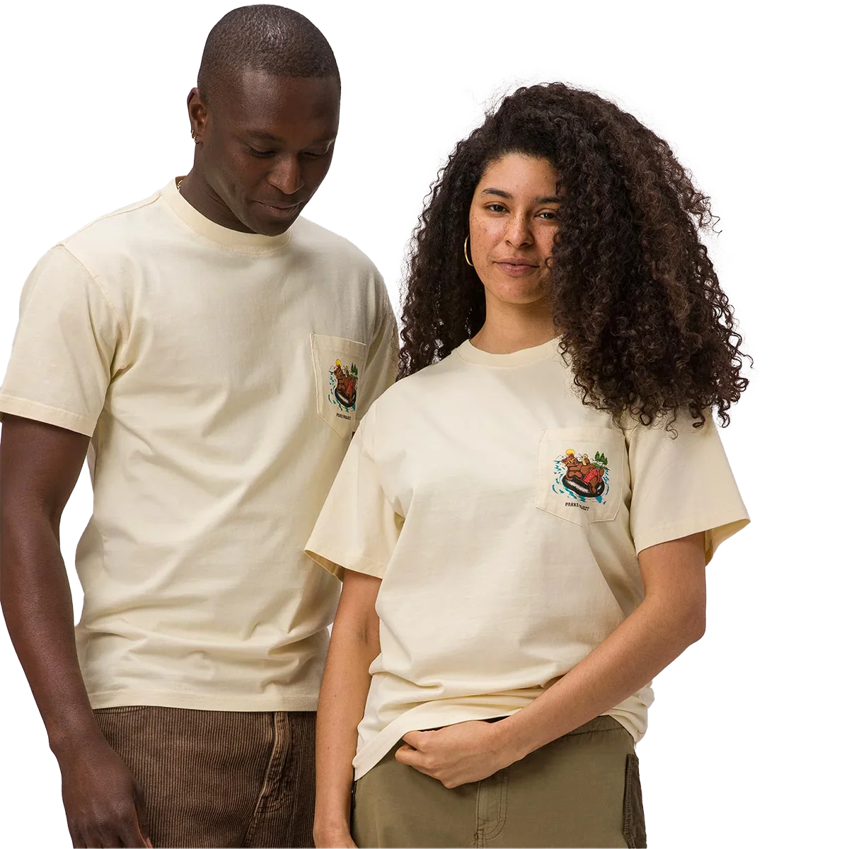 Men's Escape to Nature Bear Float Pocket Tee - Onhollan