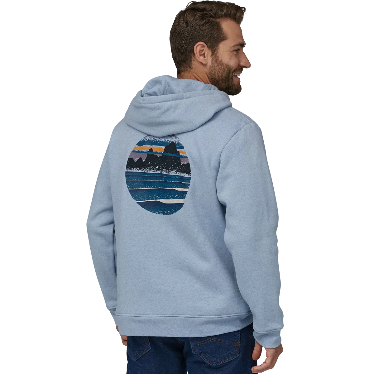 Men's Skyline Stencil Uprisal Full Zip Hoody - Onhollan