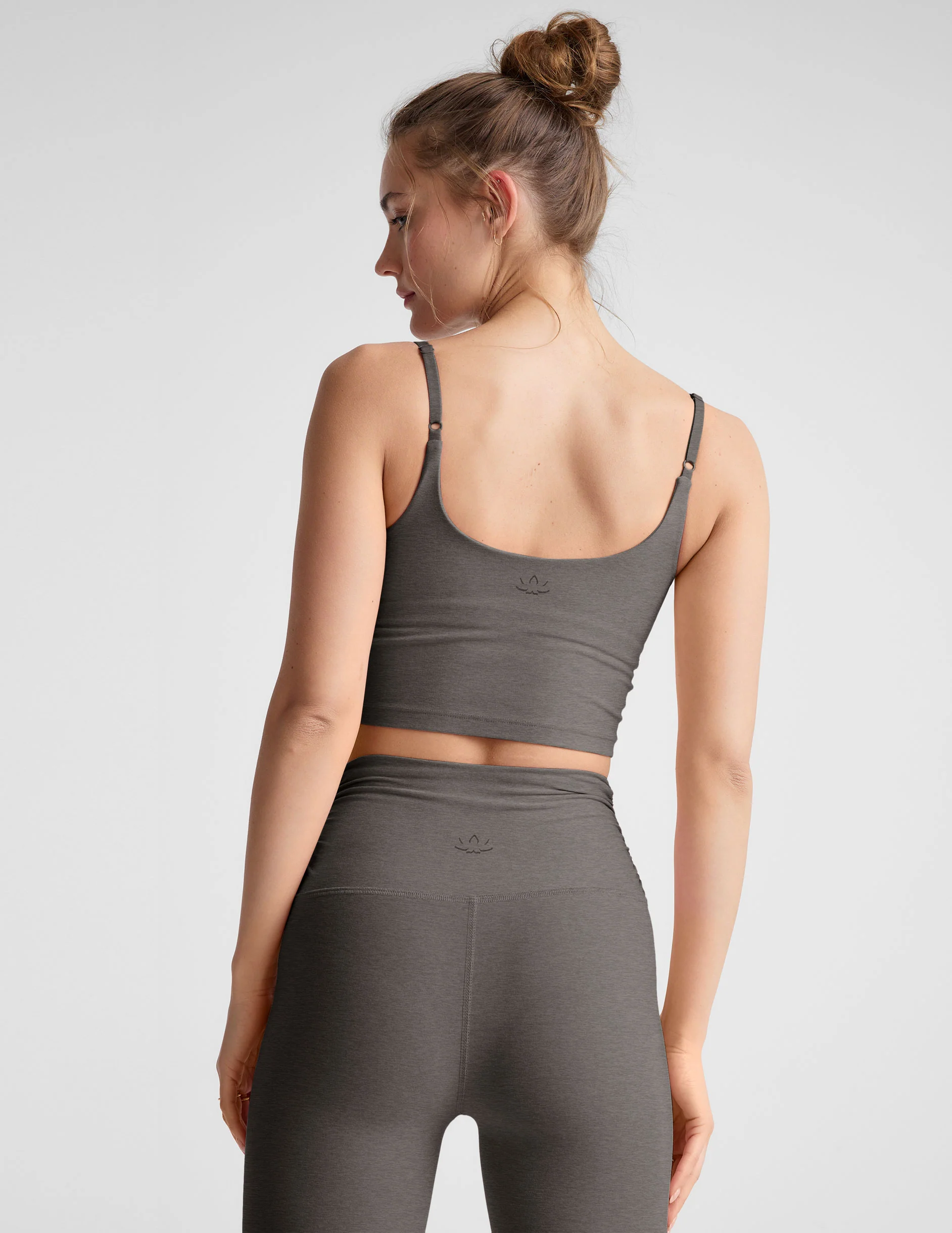 Spacedye Raise The Barre Shirred Cropped Tank - Onhollan