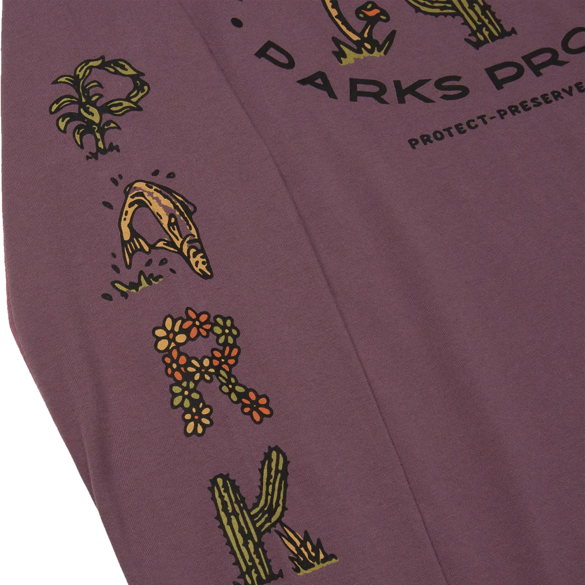 Women's 90s Doodle Parks Boxy Long Sleeve Tee - Onhollan