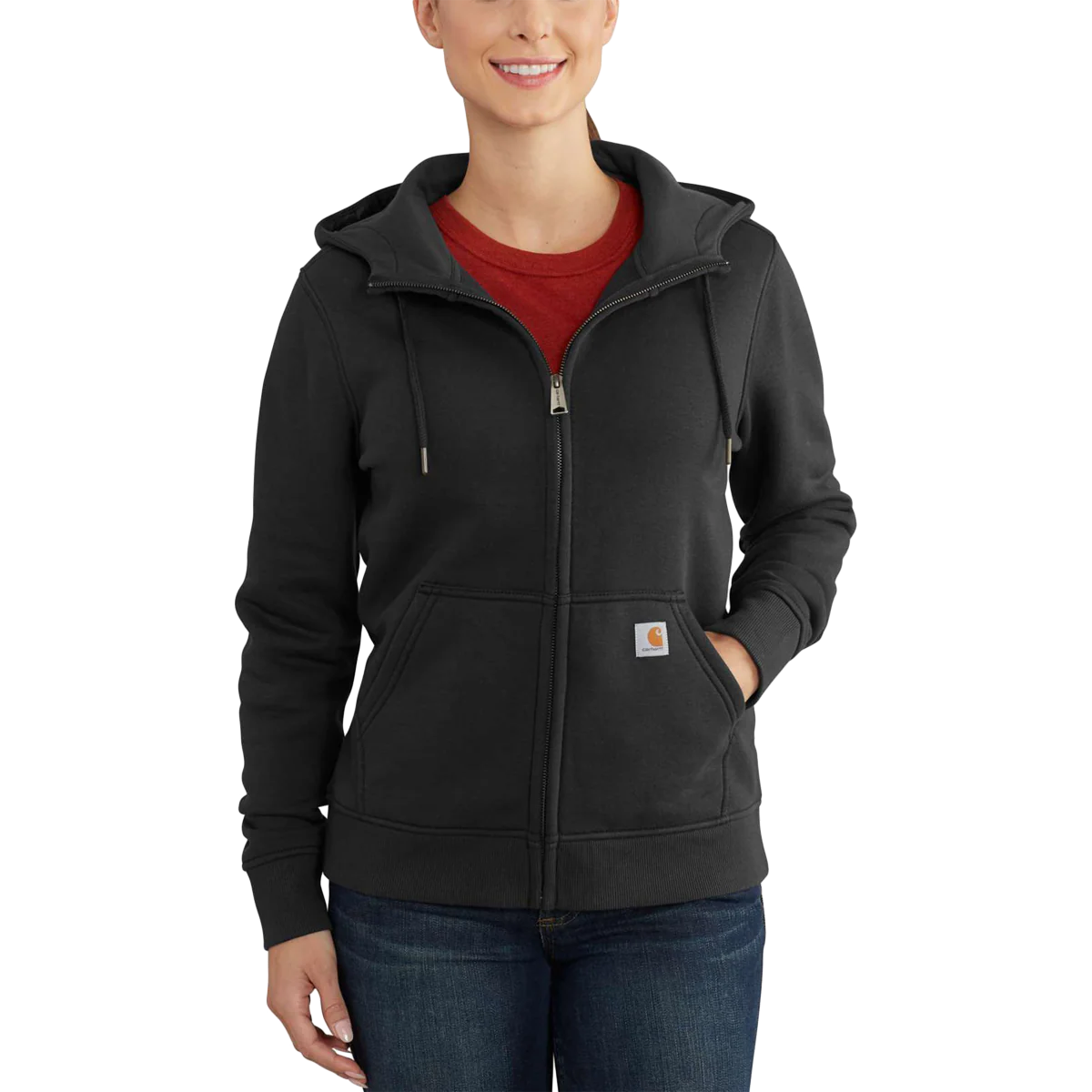Women's Relaxed Fit Midweight Full-Zip Sweatshirt - Onhollan