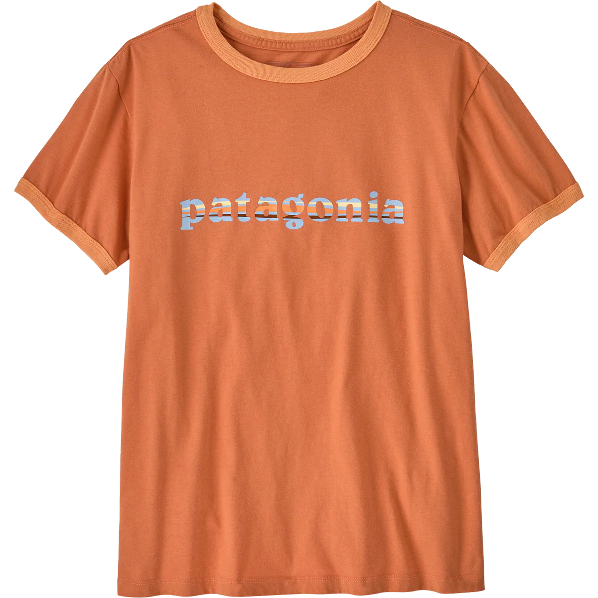 Women's '73 Text Logo Org Ringer Tee - Onhollan