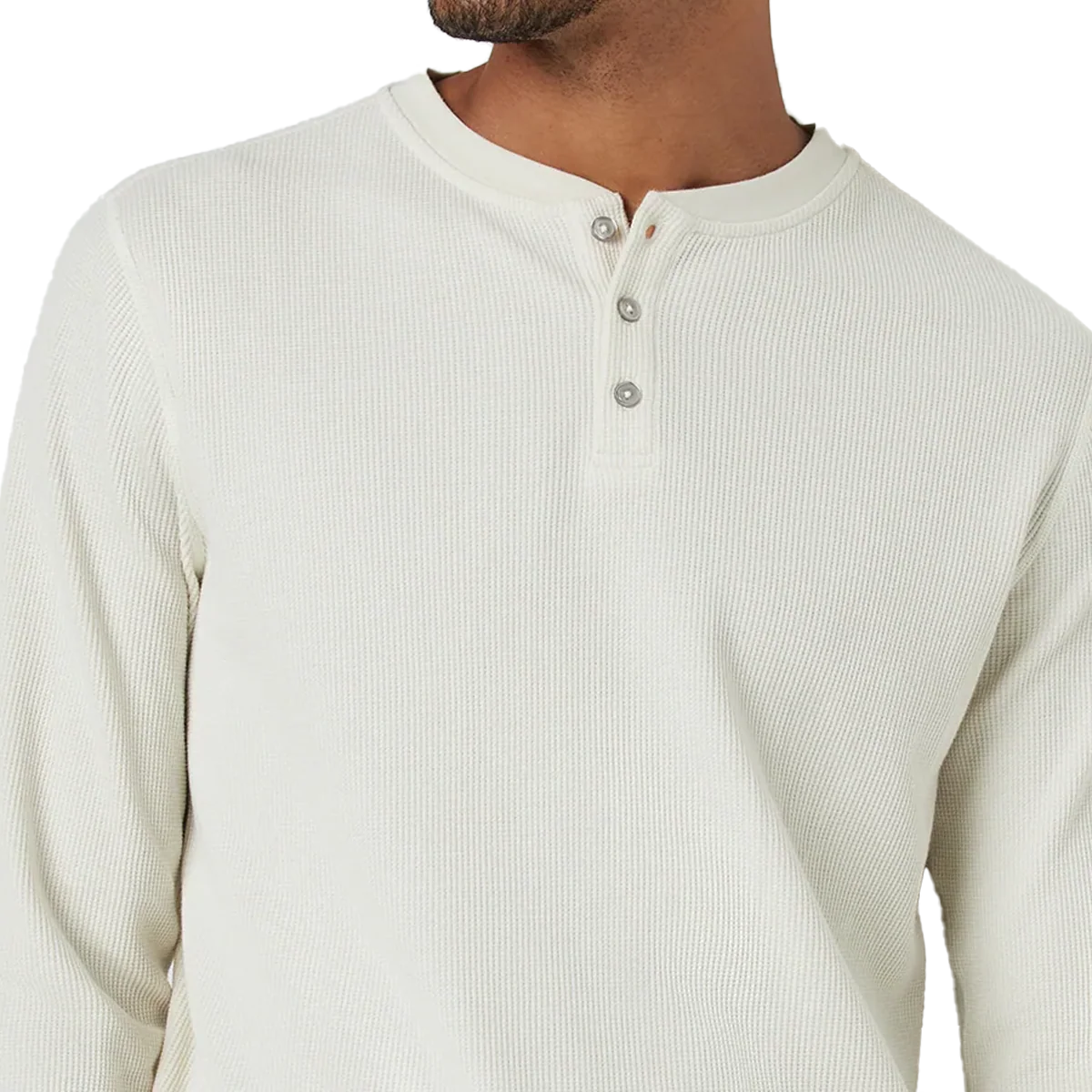 Men's Waffle Henley - Onhollan