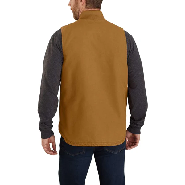Men's Washed Duck Insulated Rib Collar Vest - Onhollan