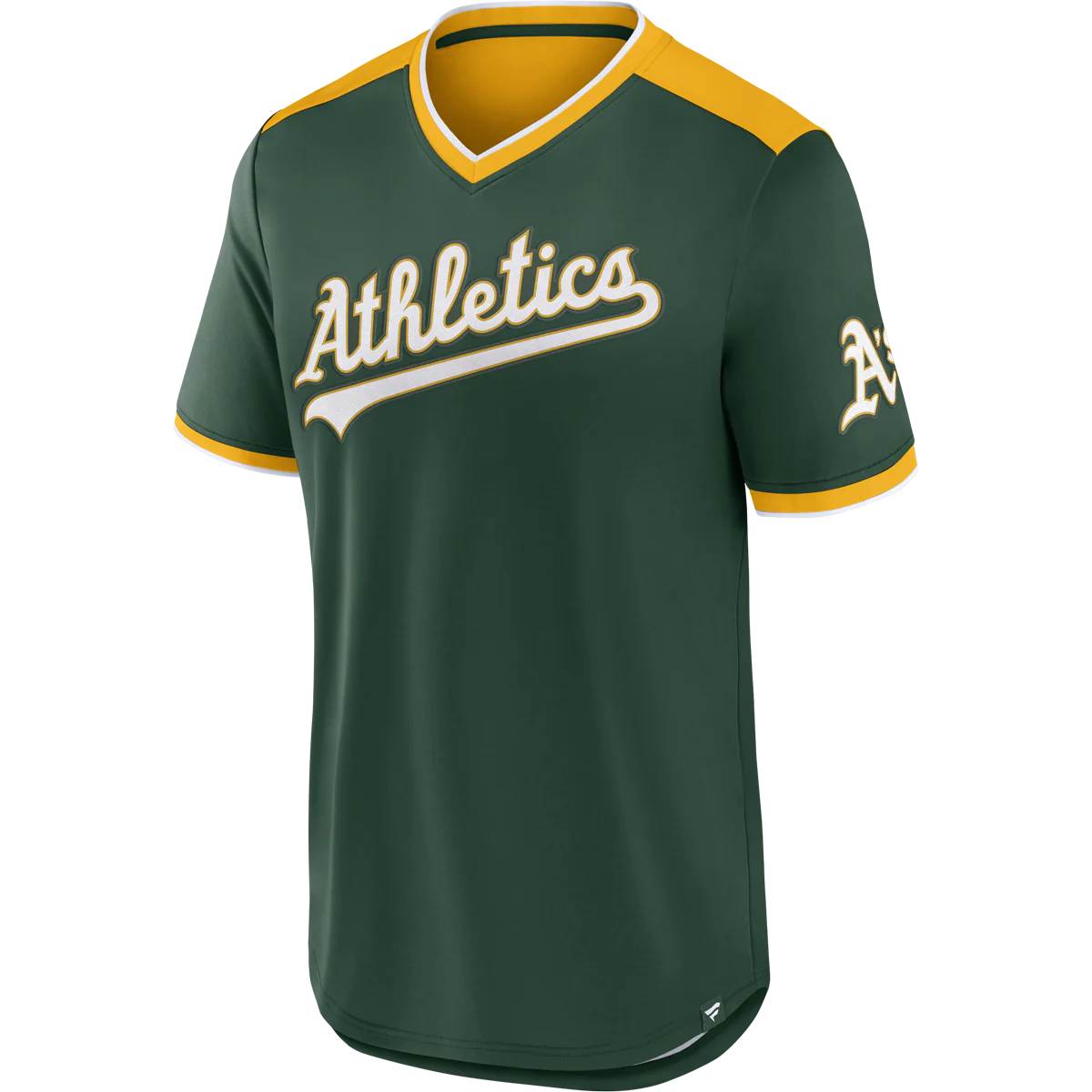 Men's A's Fundamentals Poly Walk Off Short Sleeve - Onhollan