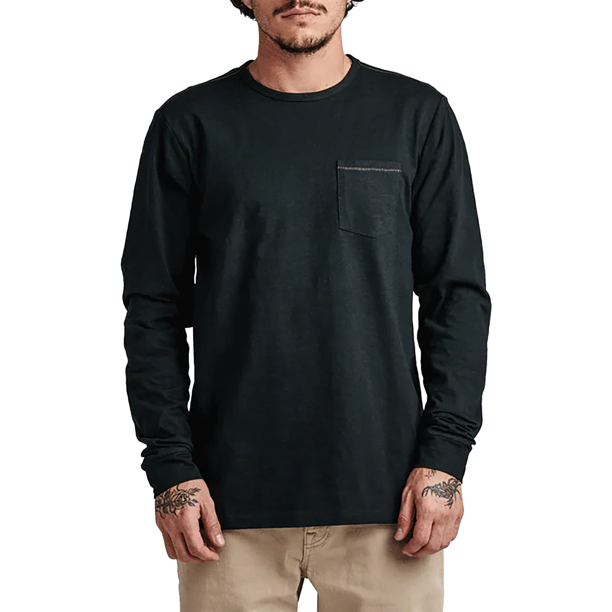 Men's Well Worn Midweight Organic Long Sleeve Tee - Onhollan