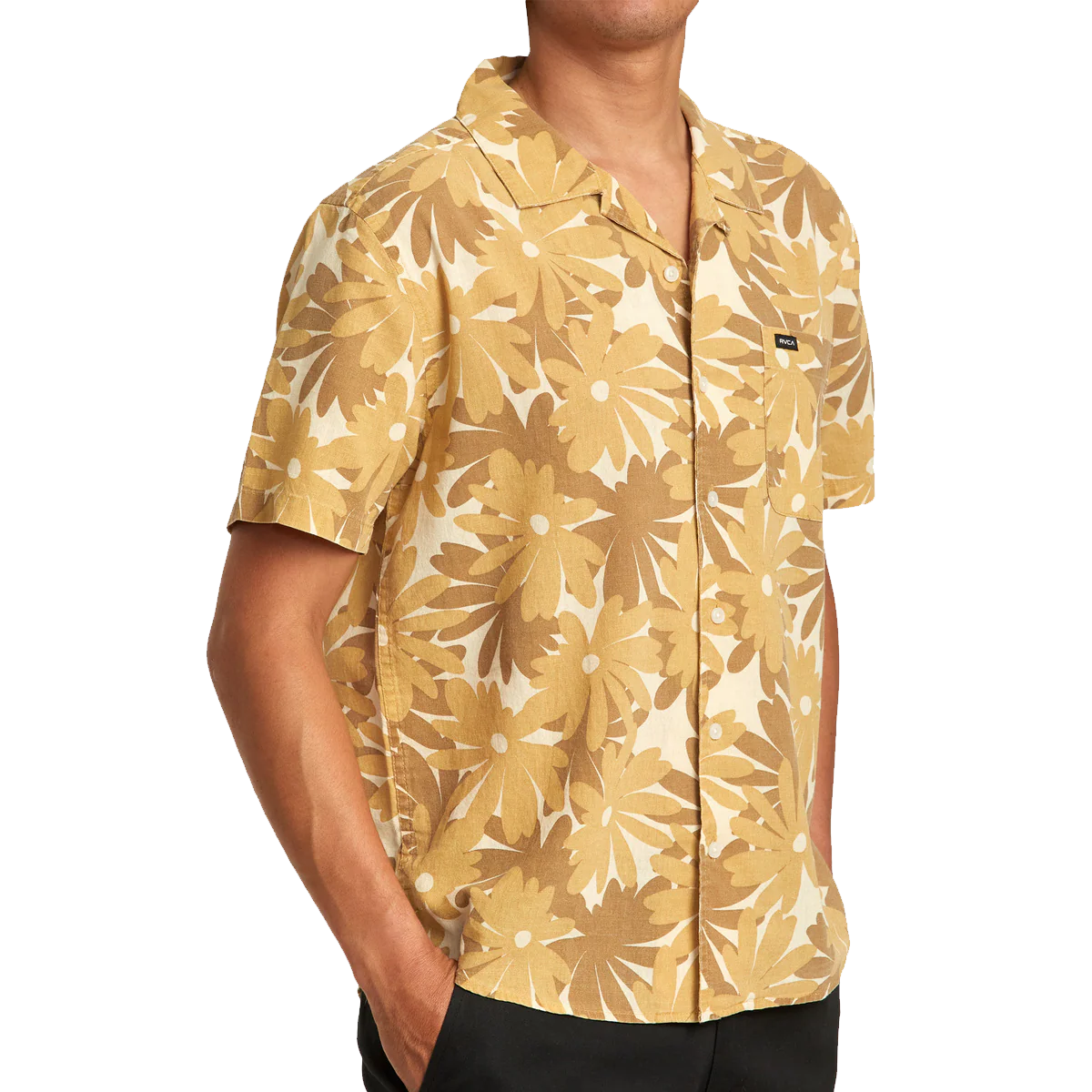 Men's Pop Floral Short Sleeve Shirt - Onhollan