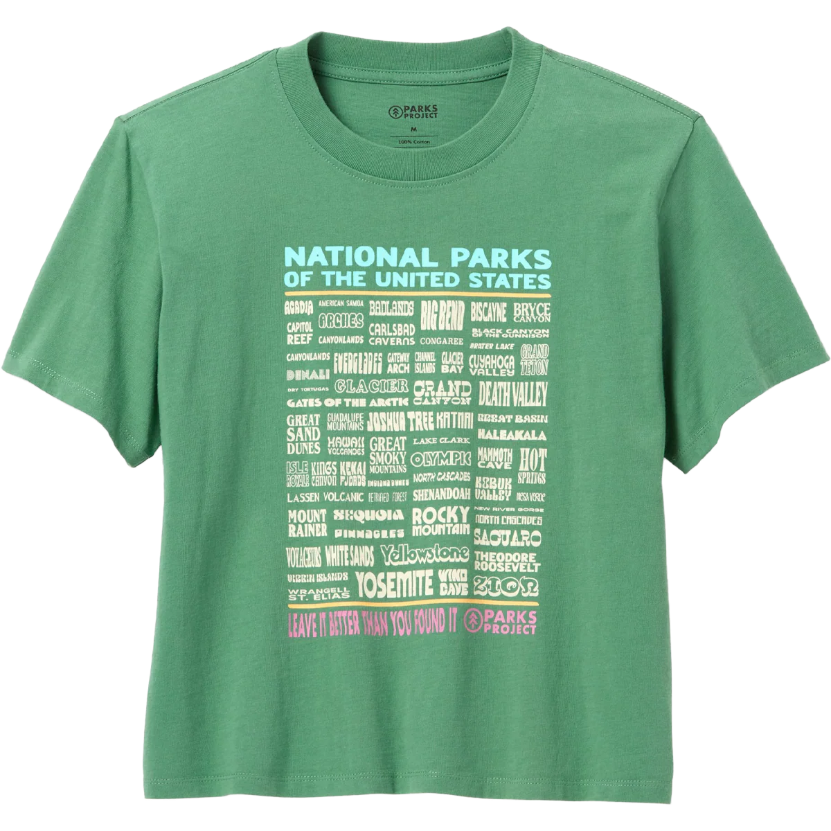 Women's National Parks Lineup Boxy Tee - Onhollan