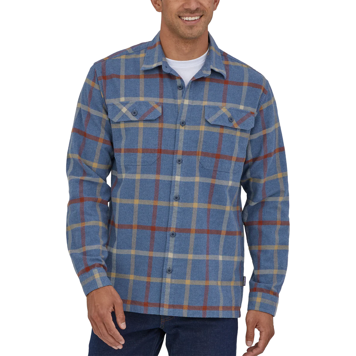 Men's Long Sleeve Organic Cotton Fjord Flannel - Onhollan