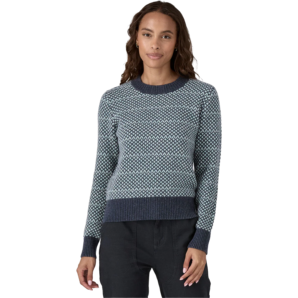 Women's Recycled Wool Crewneck Sweater - Onhollan