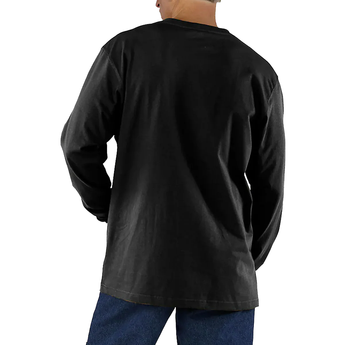 Men's Loose Fit Heavyweight Long-Sleeve Pocket T-Shirt - Onhollan