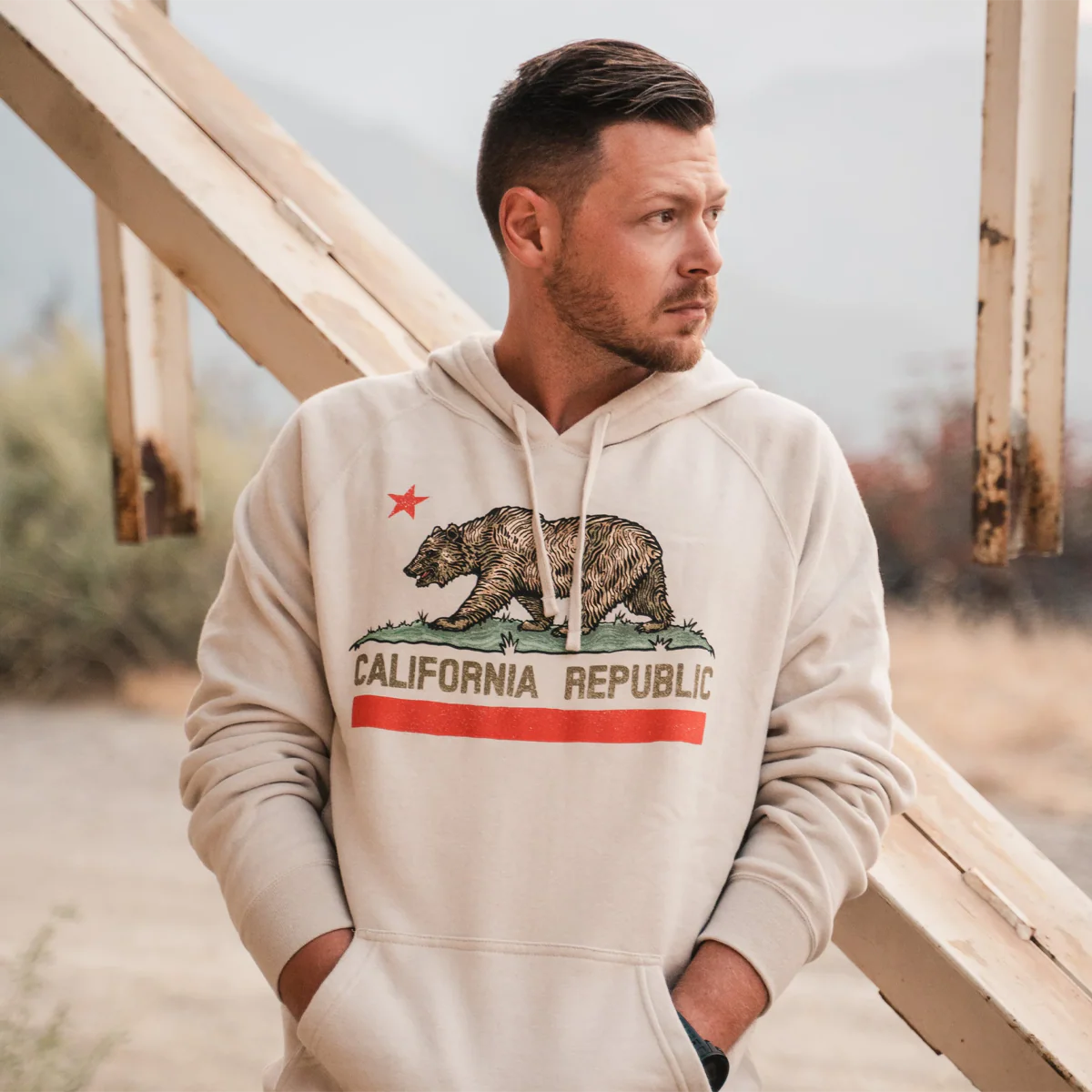 Men's Republic of CA Hoodie - Onhollan