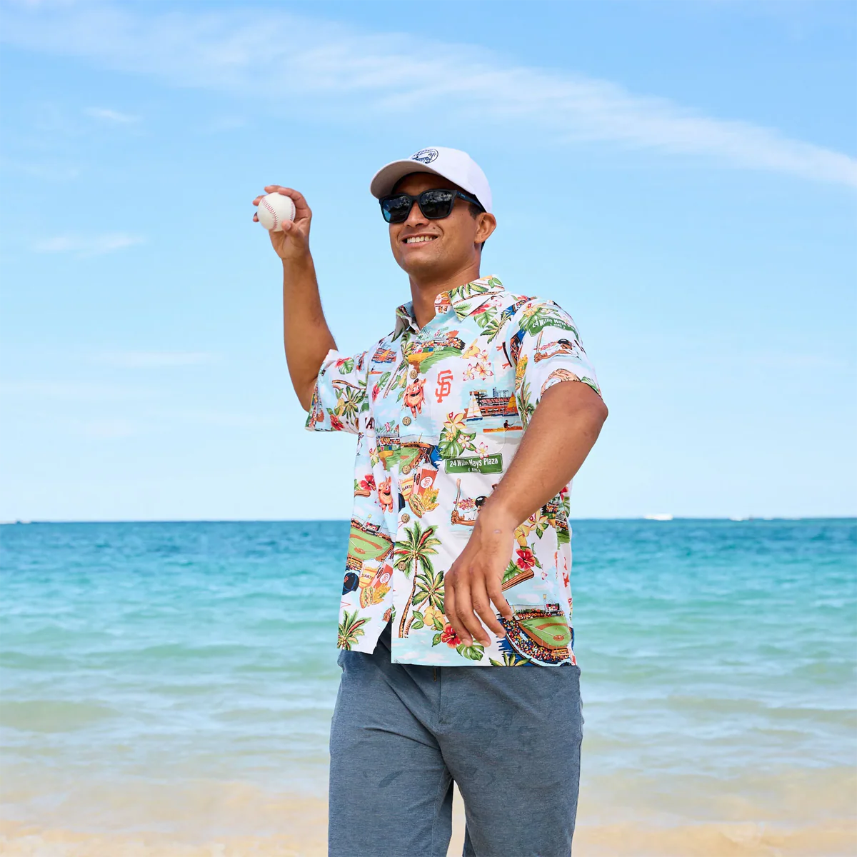 Men's Giants Scenic Button Down - Onhollan