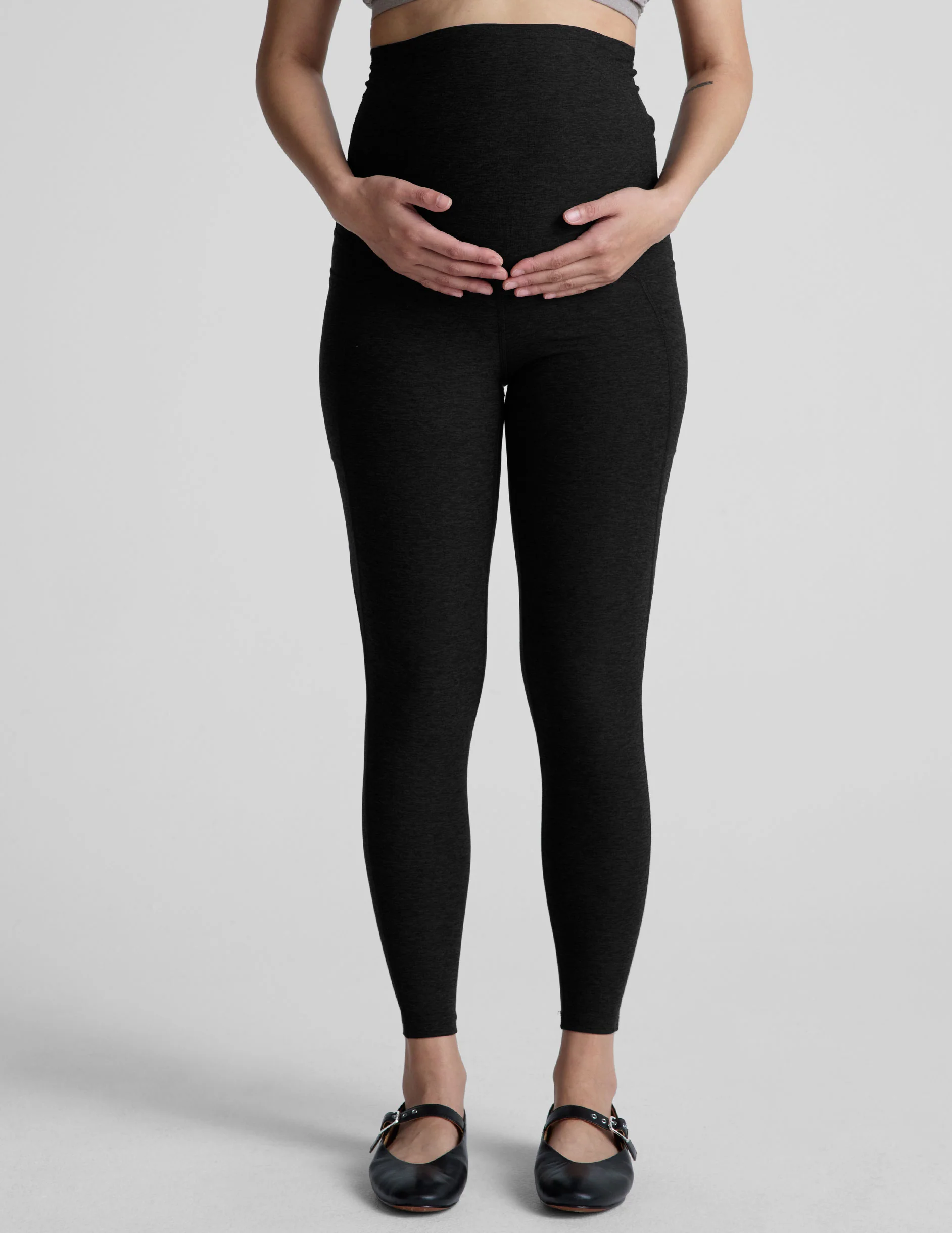 Spacedye Love the Bump Maternity Pocket Midi Legging - Onhollan