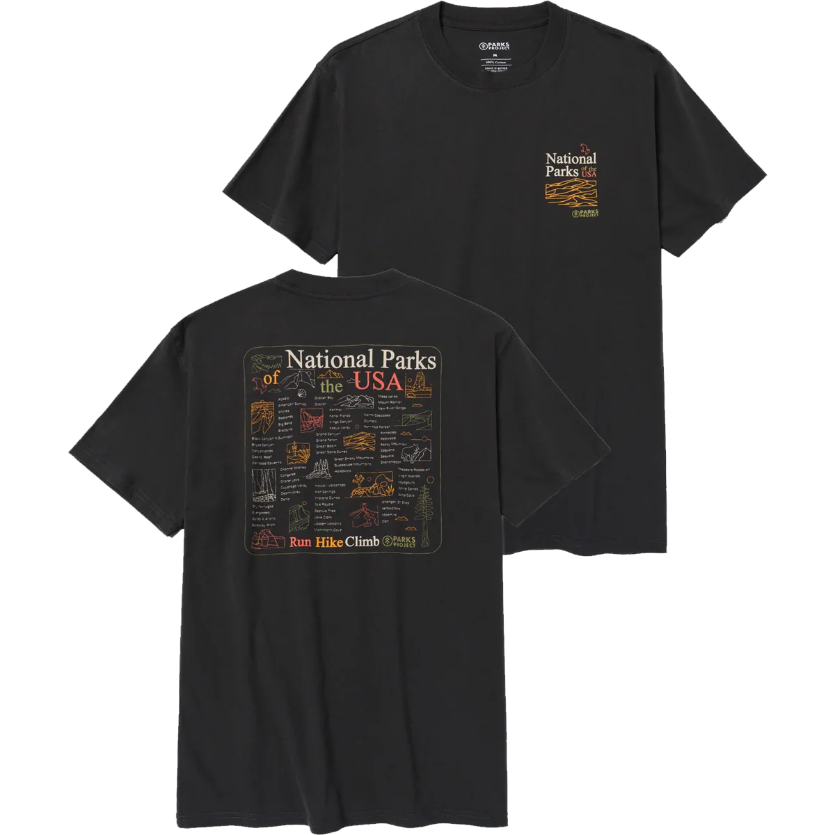 National Park Outline Checklist Tee - Onhollan