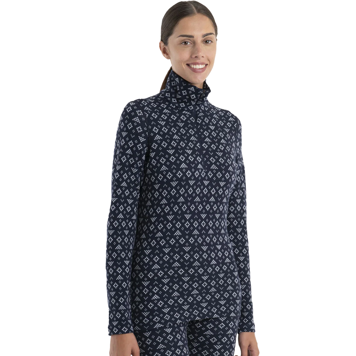 Women's Merino 260 Vertex Long Sleeve Half Zip Thermal Top First Snow - Onhollan