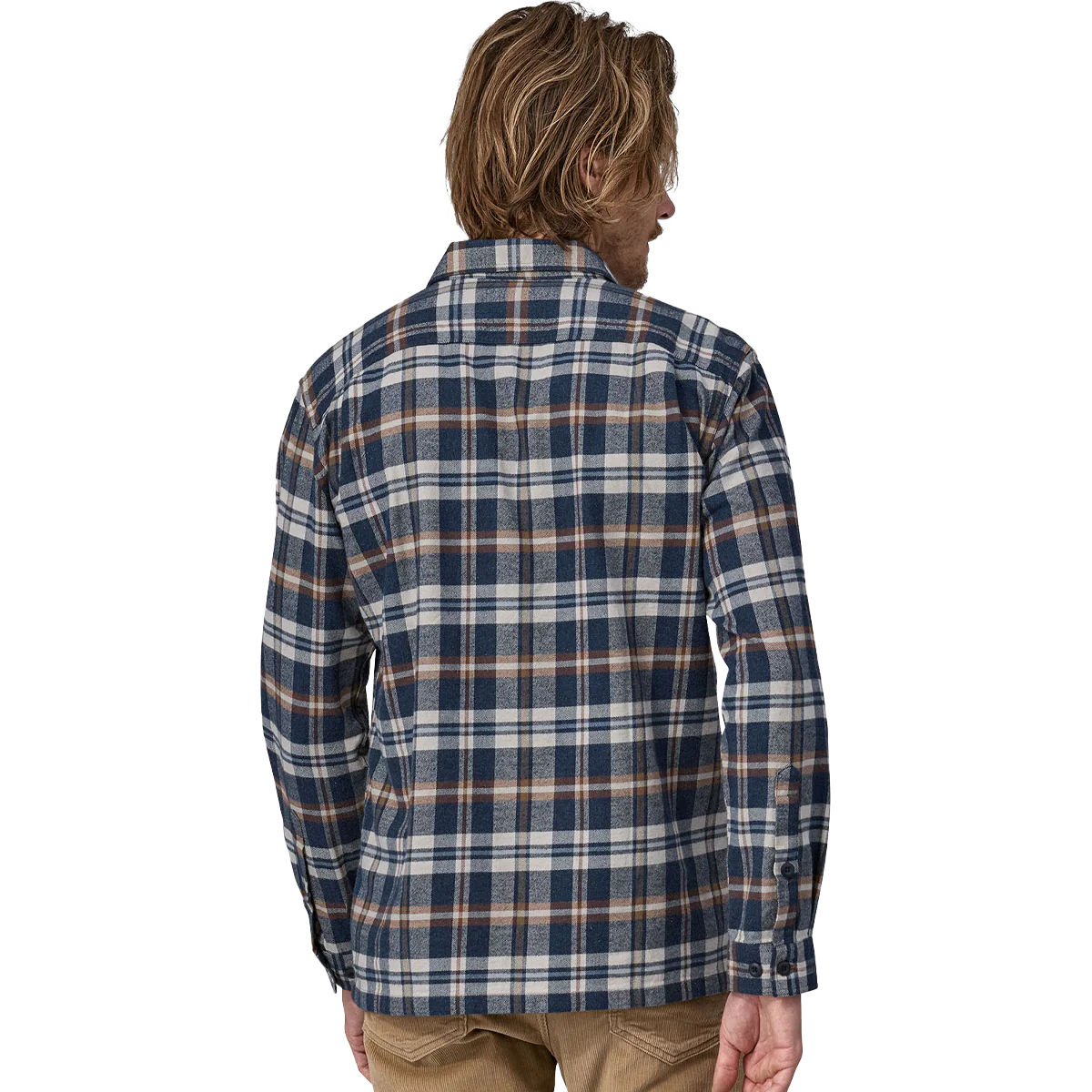 Men's Long Sleeve Organic Cotton Fjord Flannel Shirt - Onhollan