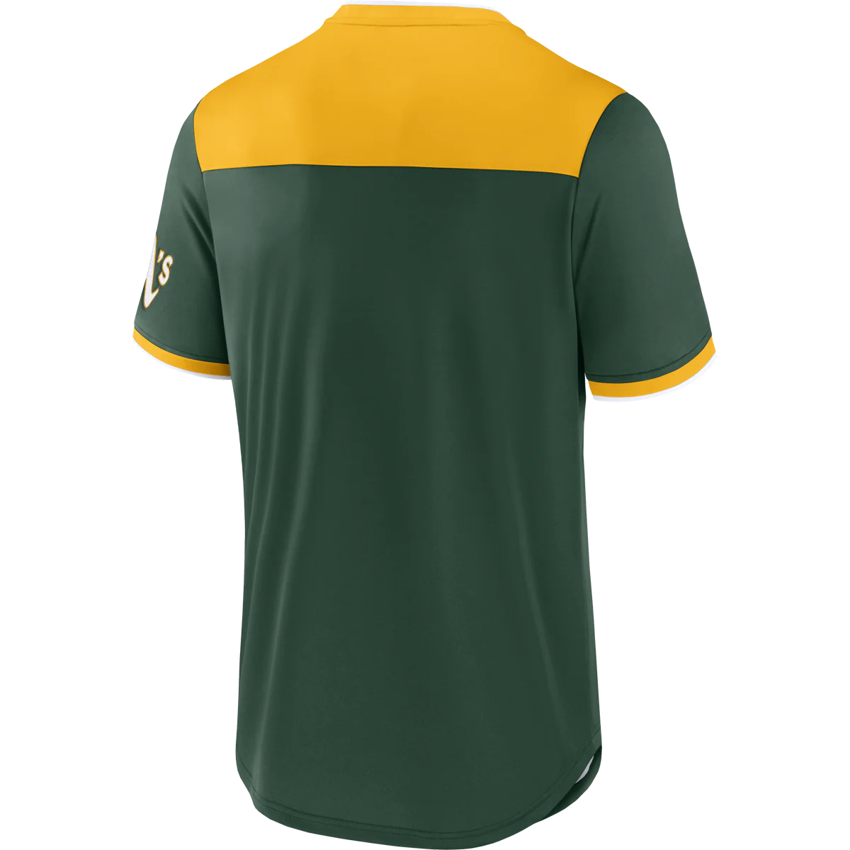 Men's A's Fundamentals Poly Walk Off Short Sleeve - Onhollan