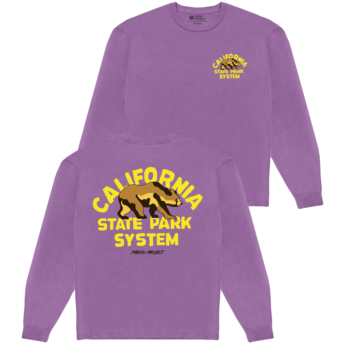 California State Park System Vintage Bear Logo Long Sleeve Tee - Onhollan