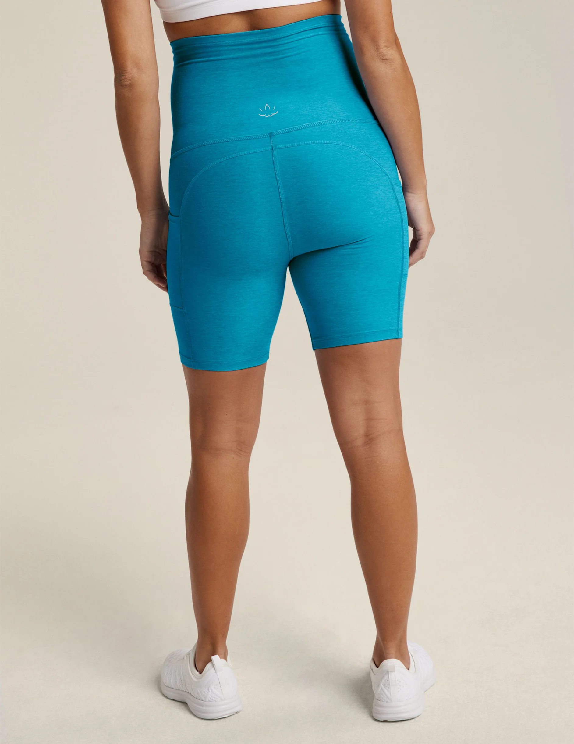 Spacedye Pockets Forever Maternity Biker Short - Onhollan