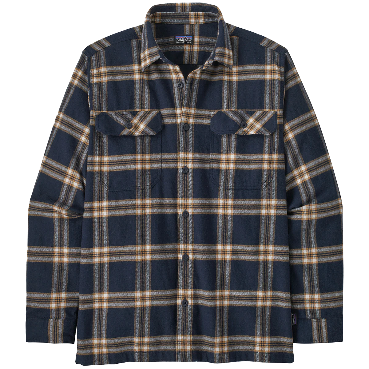 Men's Long Sleeve Organic Cotton Fjord Flannel Shirt - Onhollan