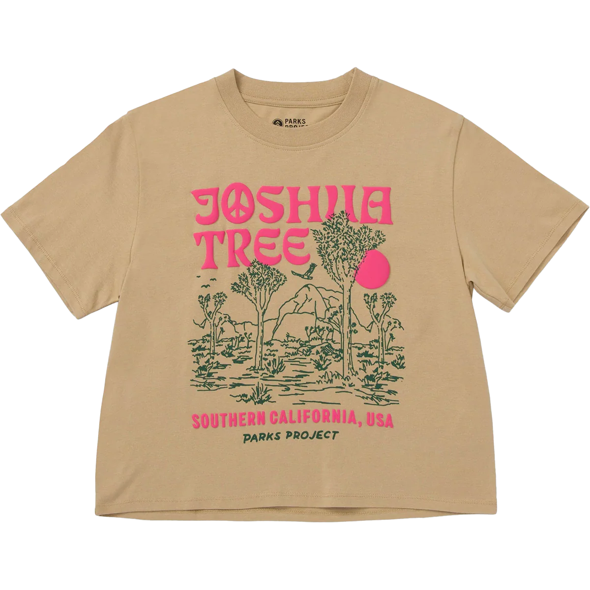Women's Joshua Tree Puff Print Boxy Tee - Onhollan