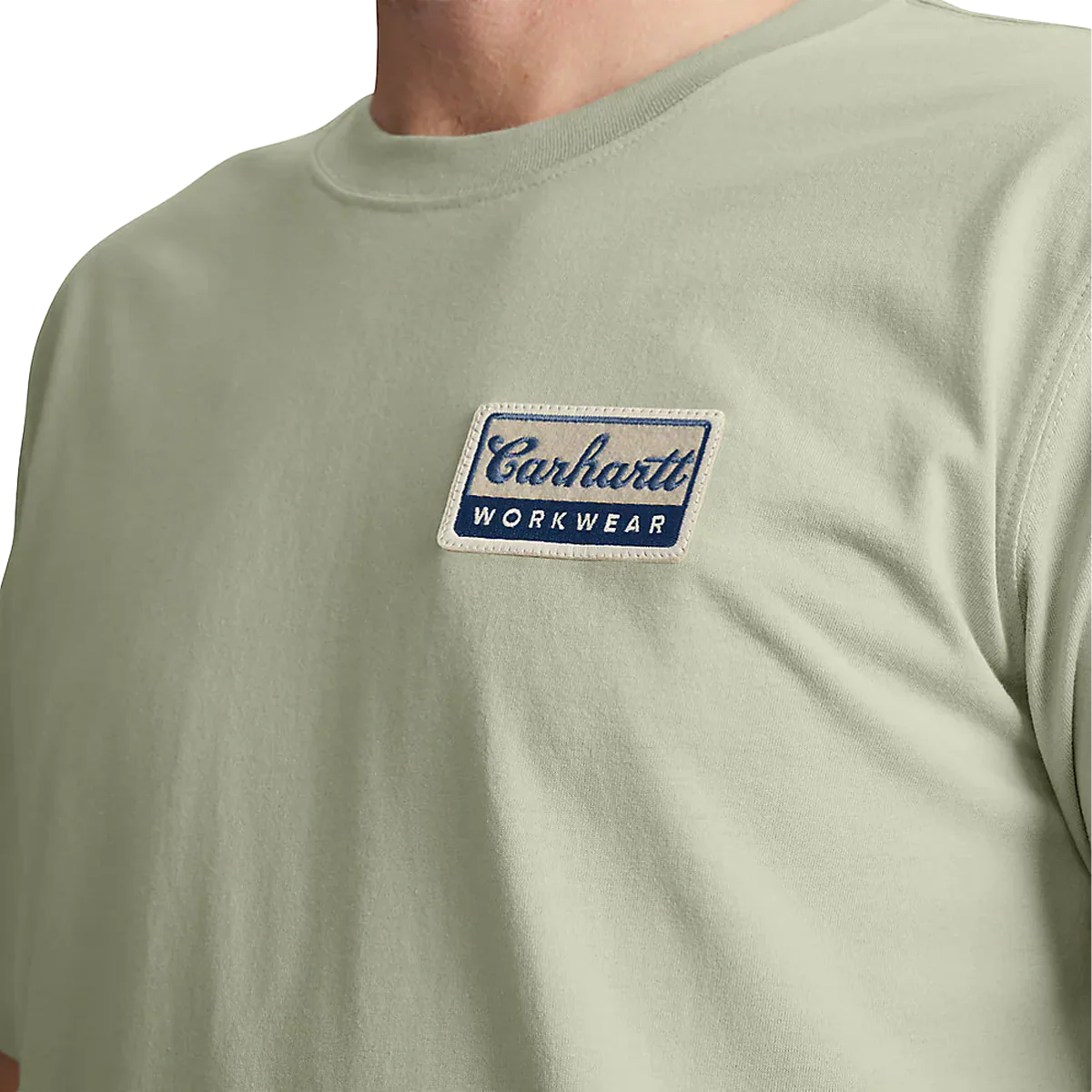 Men's Leightweight Short Sleeve Script Patch T-Shirt - Onhollan