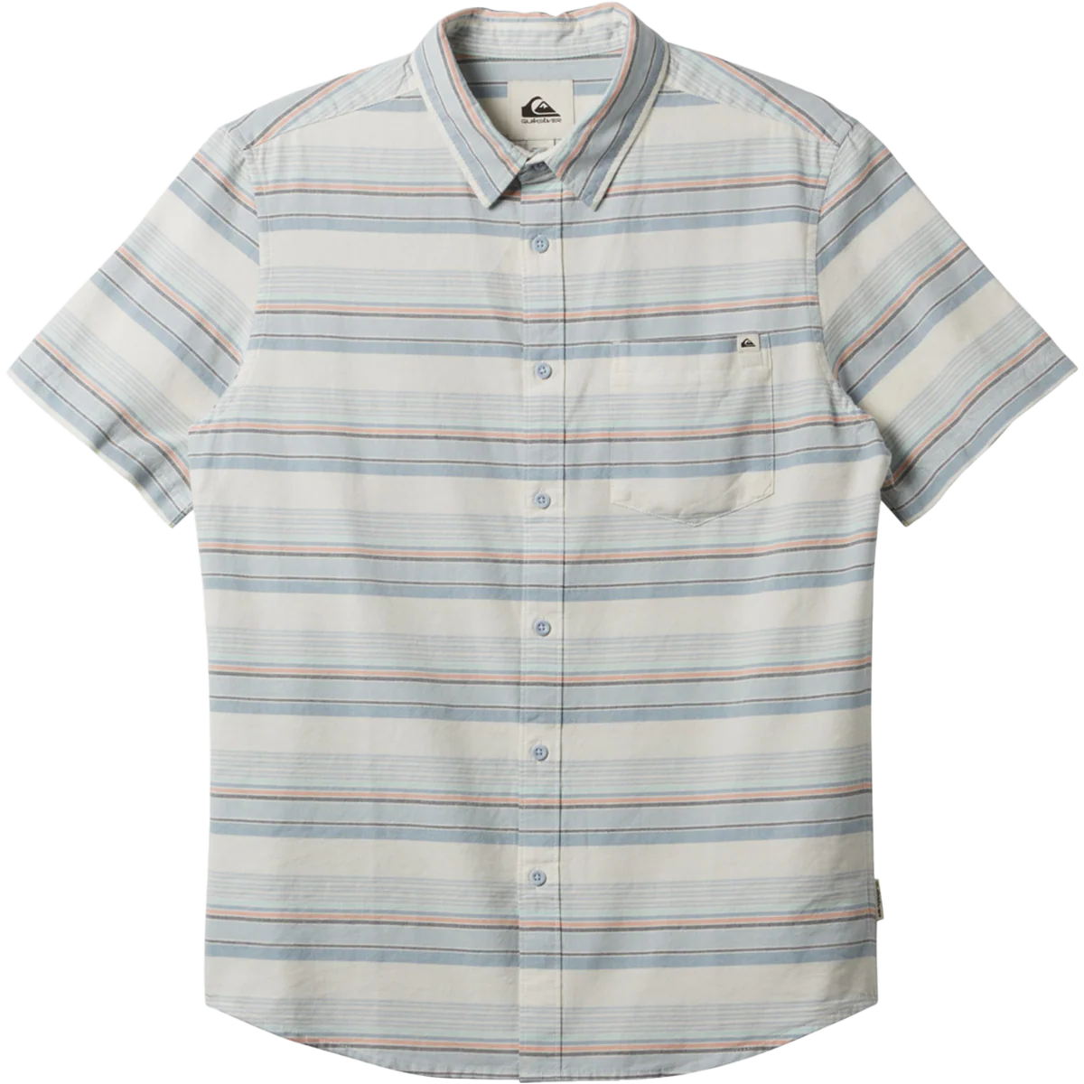 Men's Oxford Stripe Classic Short Sleeve Woven Shirt - Onhollan