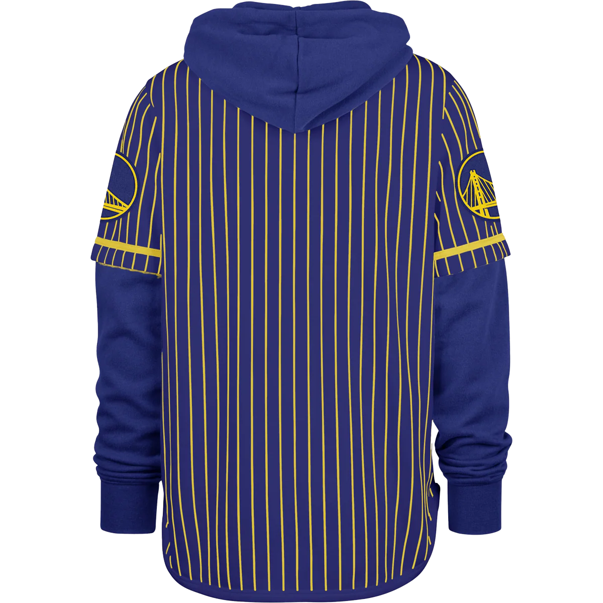 Men's Warriors Pinstripe Double Header Shortstop Pullover - Onhollan