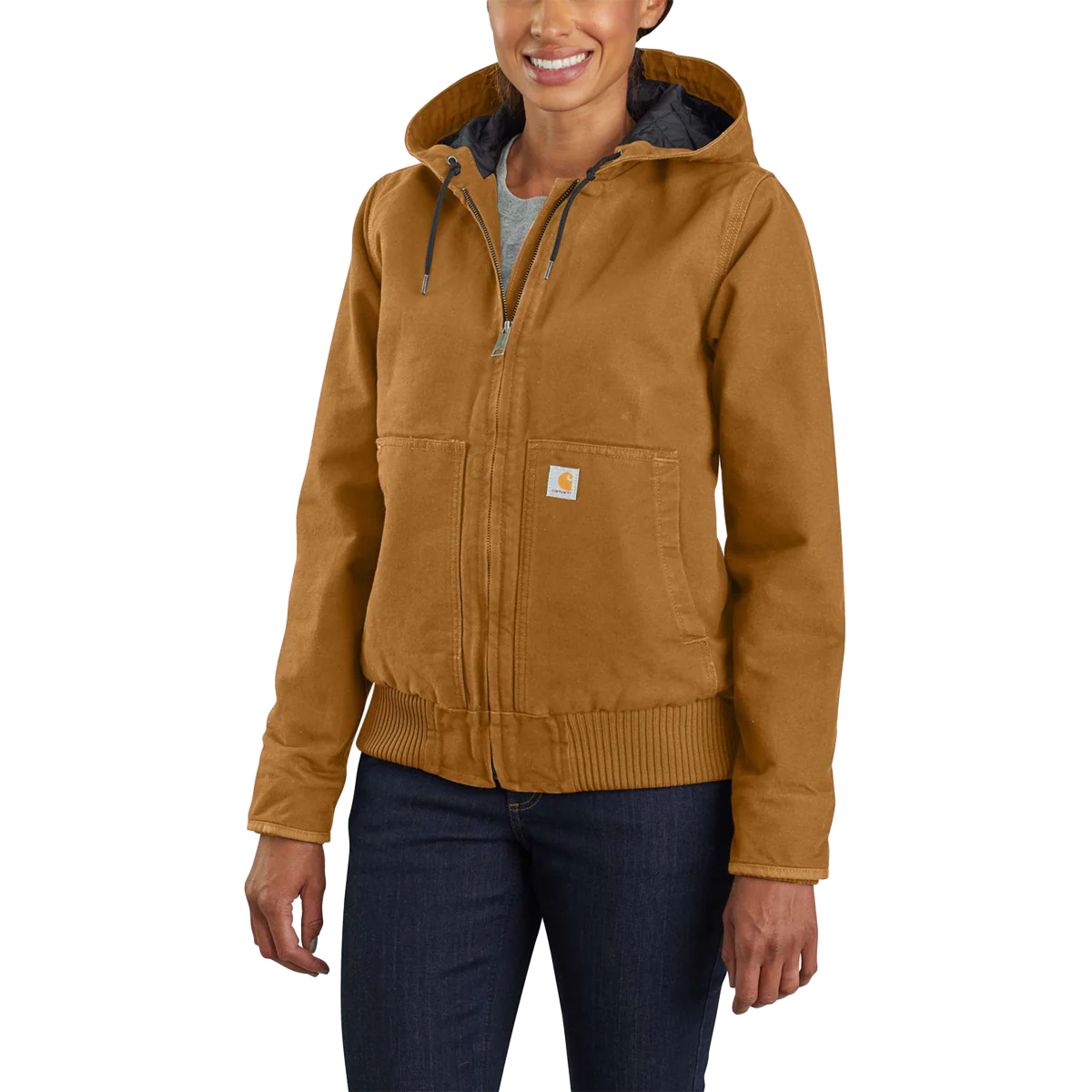 Women's Loose Fit Washed Duck Insulated Active Jac - Onhollan