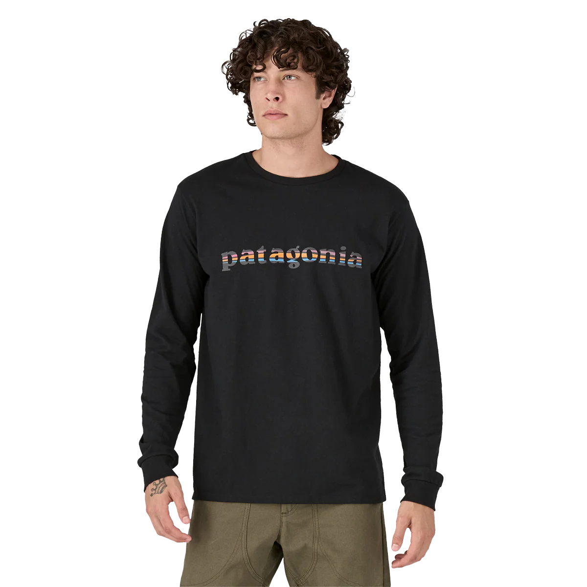 Men's 73 Text Logo Long Sleeve Responsibili-Tee - Onhollan