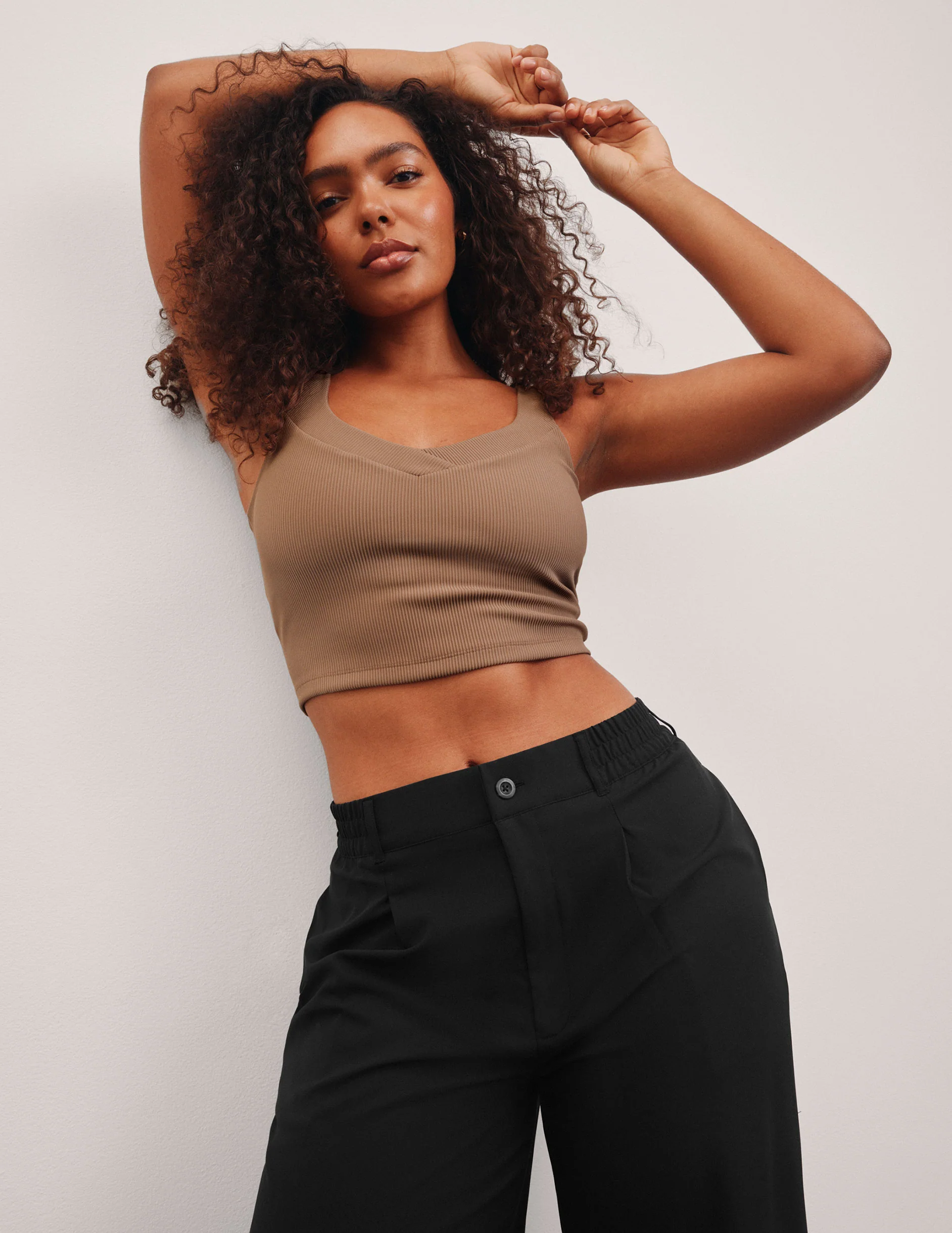 Impulse Ribbed Cropped Tank - Onhollan
