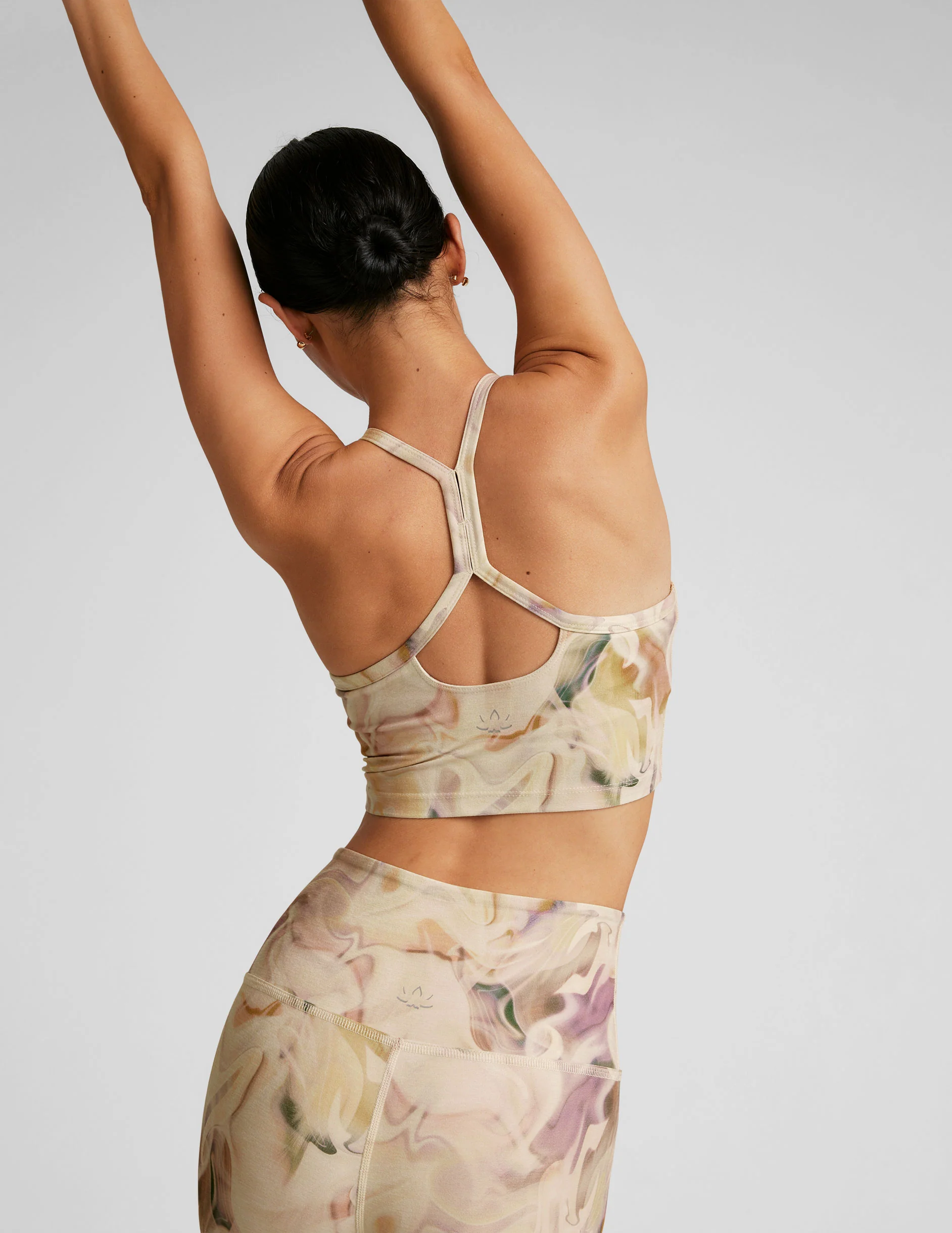 Earthen Swirl SoftMark Slim Racerback High Cropped Tank - Onhollan