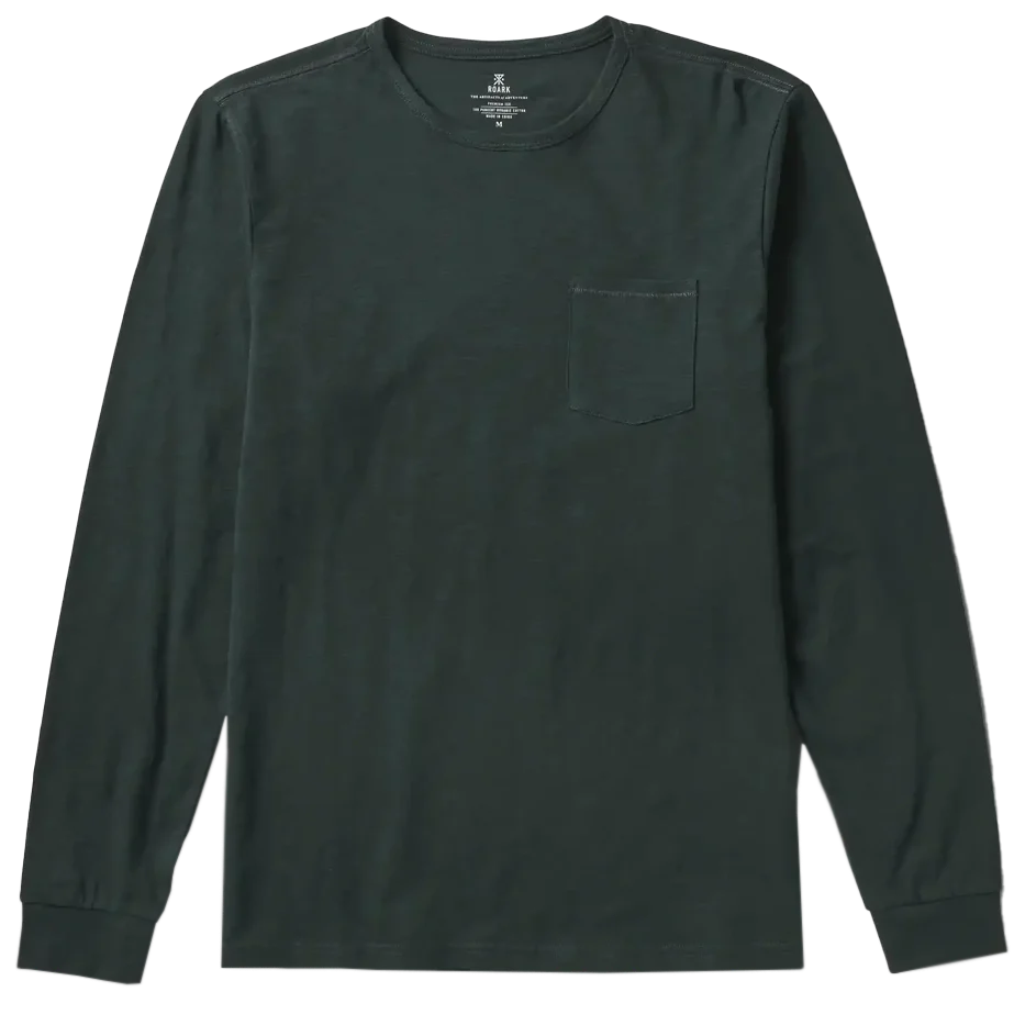 Men's Well Worn Midweight Organic Long Sleeve Tee - Onhollan