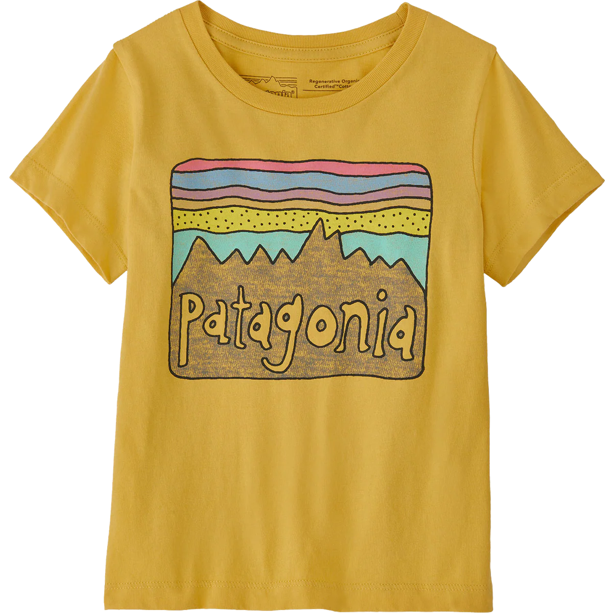 Youth Baby Regenerative Organic Cotton Fitz Roy Skies T-Shirt - Onhollan