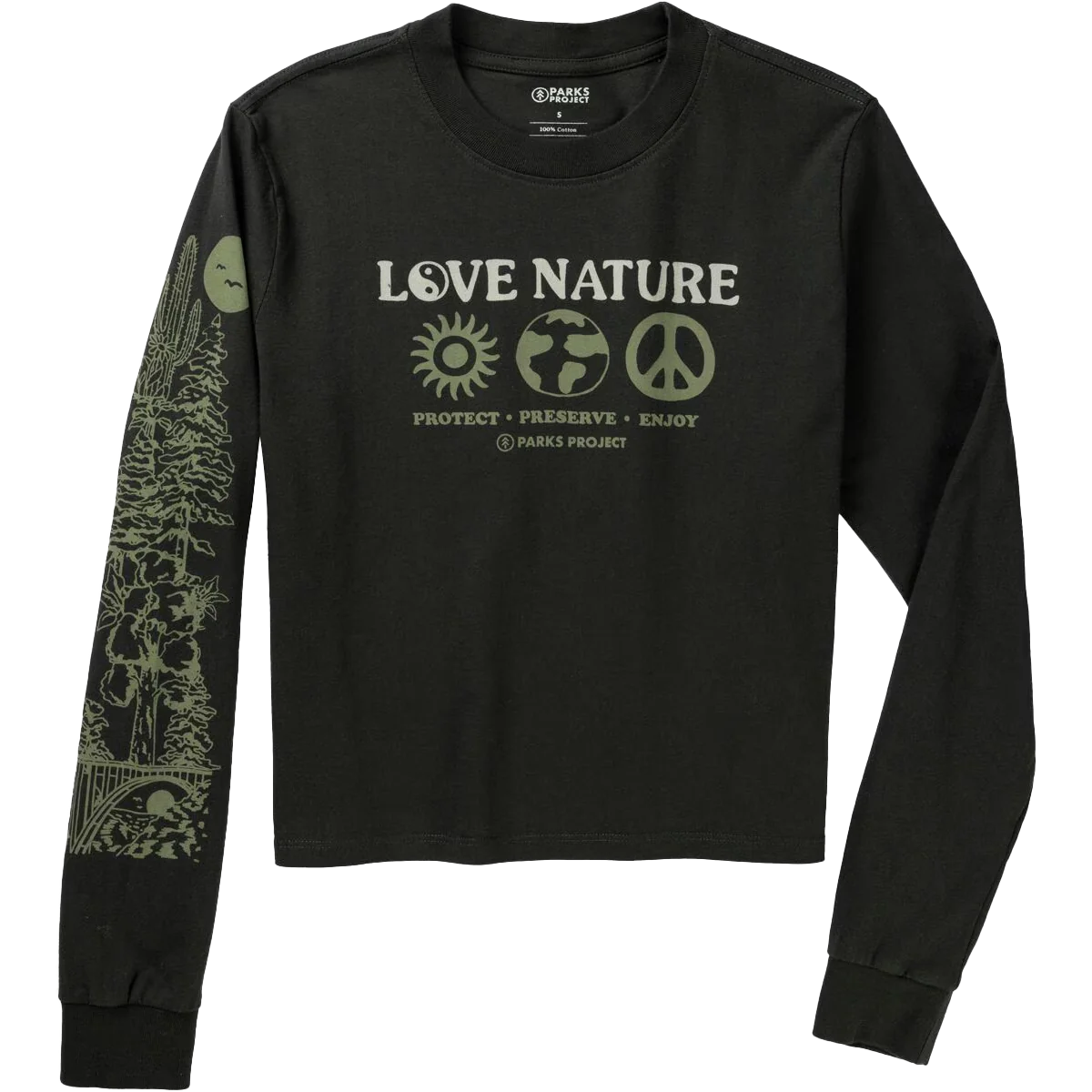 Women's Love Nature Boxy Long Sleeve - Onhollan