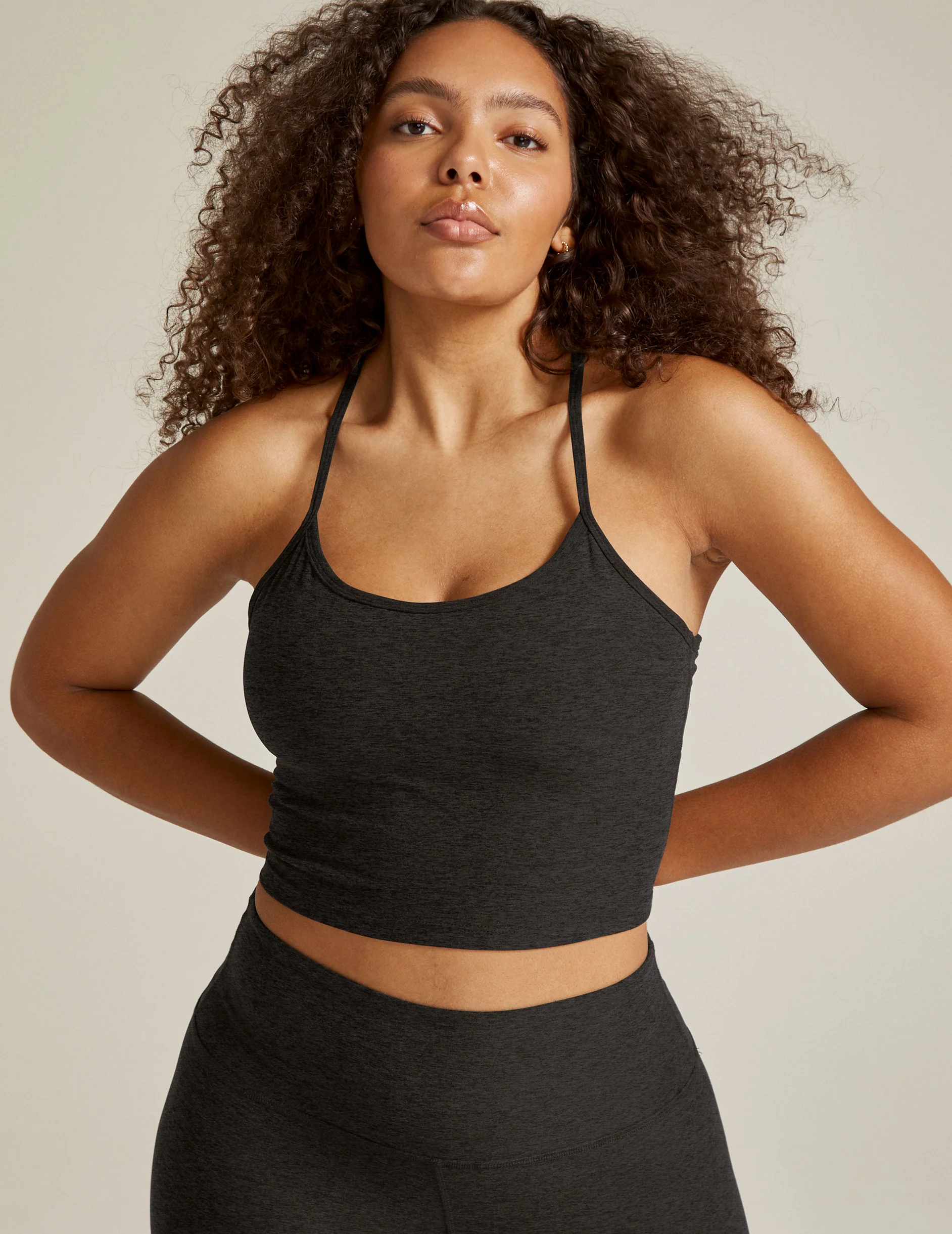 Spacedye Slim Racerback Cropped Tank - Onhollan