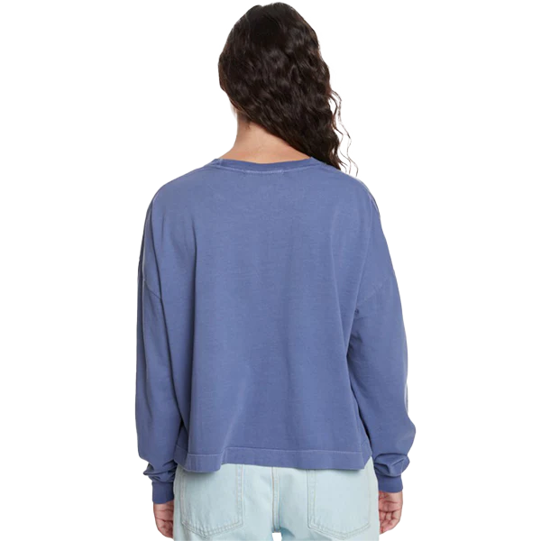 Women's Oversize Cropped Long Sleeve Tee - Onhollan
